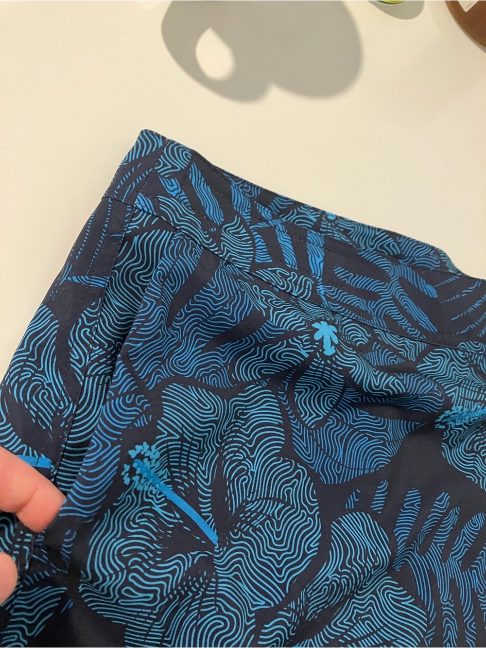 Rip Skirt Blue Tropical Print Skort - Picture 11 of 12